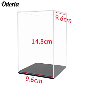 Odoria Akrilo Vitrinos/Box (9.6x9.6x14.8 cm), organinio stiklo apsauga nuo dulkių Vitrina Veiksmų Skaičius, Modeliai, Pop Kolekcionuojamų