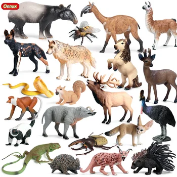 Oenux Klasikinis Miškų, Laukinių Gyvūnų Modeliavimas Alpaka Driežas Arklių, Paukščių, Bičių Modelis Veiksmų Skaičius, Miniatiūrinės Figūrėlės Žaislas Vaikas