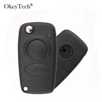 OkeyTech 2 Mygtukai Naujo Stiliaus Nuotolinio Flip Folding Automobilio Raktas Shell 