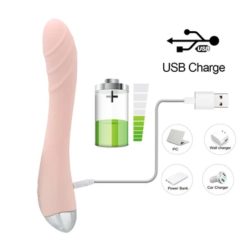 OLO Galingas 10 Greitį G taško Vibratorių Vibratorius Makšties Klitorio Massager Moterų Masturbacija USB Įkrovimo Sekso Žaislai Moterims