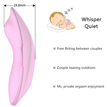 Omysky Wirless Klitorį Stimuliuoja Vibratoriai Dėvėti Kelnaitės moterų G-Spot Pora Nuotolinio Valdymo Išjungti Vibracija Sekso žaislai