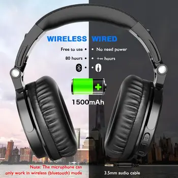 Oneodio Pro-C Belaidės Ausinės Su Mikrofonu 80H Grojimo Bluetooth 5.0 Sulankstomas Deep Bass Stereo Ausines, PC Telefono
