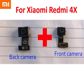 Originalus Atgal, Didelis Pagrindinis Galinio vaizdo kamera Modulis Flex Kabelis Xiaomi Redmi 4X MAE136 Mažas Susiduria priekinė kamera Pakeitimo