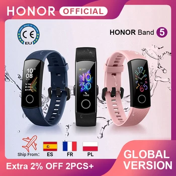 Originalus Huawei Honor Band 5 Smart juosta Kraujo Deguonies Realiu Laiku Širdies ritmo Monitorius 0.95