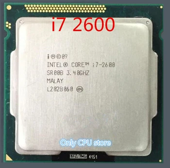 Originalus lntel I7 2600 PROCESORIUS Procesorius Quad-Core 3.4 Ghz L3=8M 95W Socket LGA 1155 Desktop CPU i7-2600 (darbo )