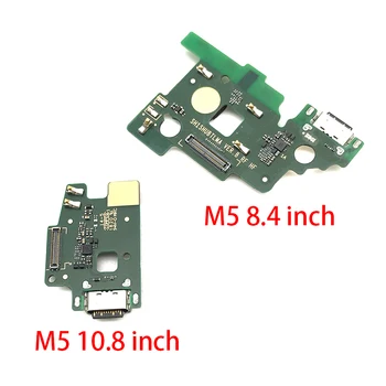 Originalus Naujas USB Įkrovimo lizdas Doko Jungtis, Flex Kabelis su Mikrofonu Valdybos Huawei MediaPad M5 8.4 colių & 10.8 colių