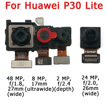 Originalus Priekiniai Galiniai Atgal Fotoaparatą, Huawei 30 Lite Pro P30Lite P30Pro Pagrindinis Susiduria Kamera Modulis Flex Pakeitimo Atsarginės Dalys