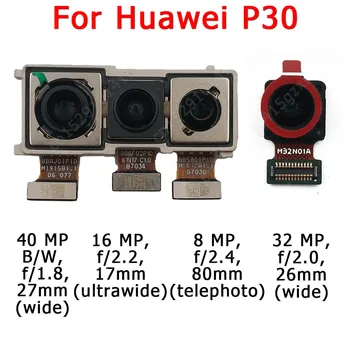 Originalus Priekiniai Galiniai Atgal Fotoaparatą, Huawei 30 Lite Pro P30Lite P30Pro Pagrindinis Susiduria Kamera Modulis Flex Pakeitimo Atsarginės Dalys