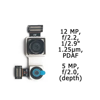 Originalus Priekyje ir gale Galinio vaizdo Kamera, Skirta Xiaomi Redmi 5 Pastaba Pro Pagrindinius Susiduria Kamera Modulis Flex Kabelis Pakeitimo Atsarginės Dalys