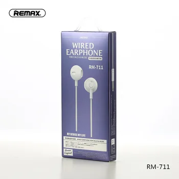 Originalus Remax Ausinės su Mikrofonu Paramą, Muzikos Valdymo išmaniųjų telefonų RM-711