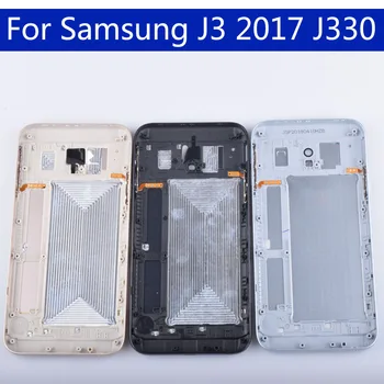 Originalus Samsung Galaxy j3 skyrius 2017 J330 J330F SM-J330F Korpusas, Baterijos Dangtelis, galinis Dangtelis Atveju Galinių Durelių Važiuoklės Shell