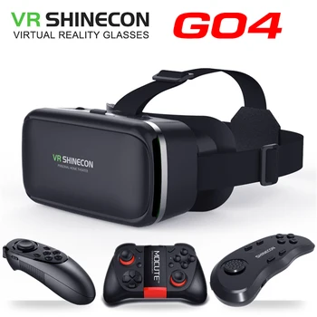 Originalus VR shinecon SC-G04 Standard edition ir 3D VR virtualios realybės žaidimas 3D VR akiniai, šalmai Neprivalomi valdytojas