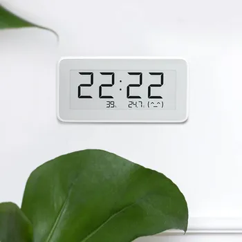 Originalus Xiaomi BT4.0 Belaidžio Protingo Namo Elektros Skaitmeninis laikrodis, vidaus ir Lauko Termometras su Drėgmėmačiu LCD Temperatūros Matavimo