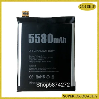 Originalą DOOGEE S60 Baterija BAT17S605580 BAT17M15580 Baterijas DOOGEE S60 5580mAh Aukštos Kokybės