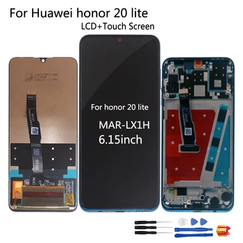 Originalą Huawei Honor 20 Lite MAR-LX1H LCD Ekranas Touch screen Už Garbę 20 lite Ekranas LCD rusų kalba Telefonu Dalys