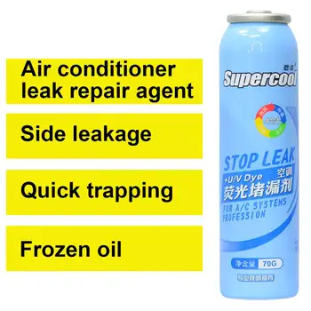 Oro kondicionierius Stop Leak su PAG Alyva, Oro Kondicionavimo Sistema, Liuminescencinės Nuotėkio Aptikimo R134A Šaldymo Naftos Nuotėkį, Remontas