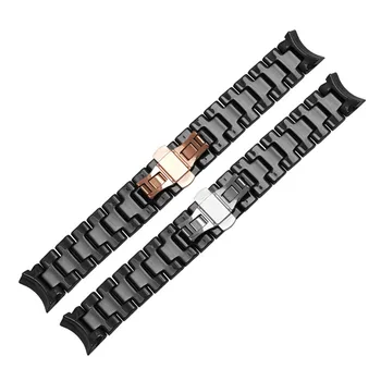 Pakeitimo juosta Aukštos kokybės keramikos dirželis armani AR1400 AR1410 vyrų watchband 22mm su drugelio sagtis už armani grupė
