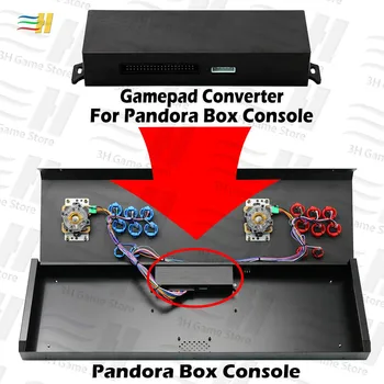Pandora Box 9D gamepad konverteris Pandora Box Konsolė, naudodami usb kabelį Prijunkite prie Pandora Box 9D plokštė žaisti 3P 4P žaidimai