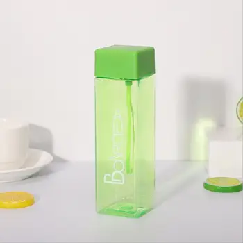 Paprasta kvadratinių vandens puodelį asmenybės pusės puodelio kūrybos nešiojamų sandarus Neperleidžiama VNT plastikinis vandens butelis