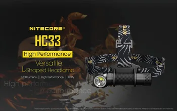 PARDAVIMO 2019 NITECORE HC33 Žibintai 1800 Lumen CREE XHP35 HD LED atsparus Vandeniui Žibintuvėlis, Lauko Kempingas Kelionės Medžioklės Nemokamas Pristatymas