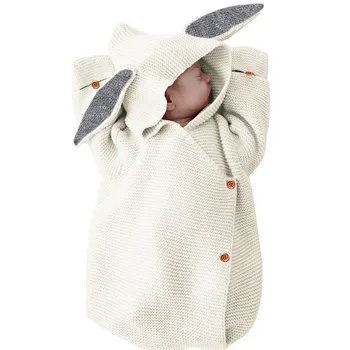 Pavasario Kūdikiams Mergina ilgomis rankovėmis Megzti darbo drabužiai megzti miegmaišis Kūdikiams Mergaitė Princesė Medvilnės Drabužius Baby Girl Onesie