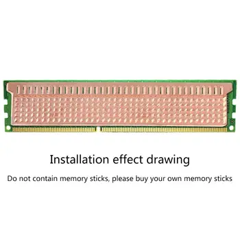 PC RAM Aušintuvas Vario Heatsink Kompiuterio Darbalaukio Atminties Šilumos Kriaukle 131x27x1.5/2mm už DDR2 C26