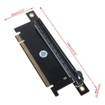 PCI Express 16X PCIe Riser Grafika Kortelės 90 Laipsnių Adapteris, skirtas 1U/2U Priimančiosios 4/6cm