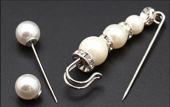 Perlų sagė mygtuką apdailos pearl sagtis nagų megztinis kailis mažas kvepalų pin mygtuką