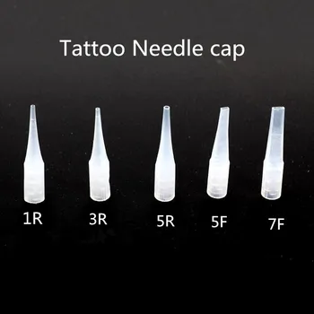 Permanentinis Makiažas adata kasetė tatuiruotė mašinos - 100 vnt 1R nedles ir 100vnt tatuiruotė mažų adatų kepurės.