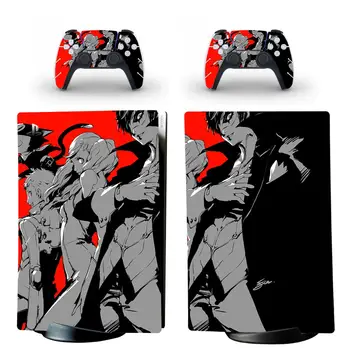 Persona 5 P5 PS5 Digital Edition Odos Lipdukas, Decal Padengti 5 PlayStation Konsolės ir Valdytojai PS5 Odos, Vinilo Įklijos