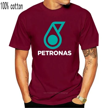 Petronas Alyva Bendrovė Lenktynių Logotipą, vyriški Juodi Marškinėliai Tee Naujos Mens Dydis S-XXL JAV