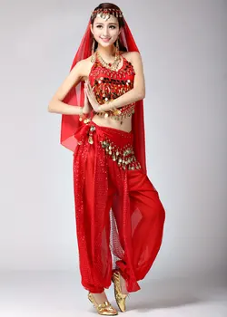 Pilvo Šokio Kostiumai Moterims Pilvo Šokio Kostiumą Rinkiniai Genčių Bolivudas Kostiumas Indijos Suknelė Spektakliai Garsiausių Suknelė