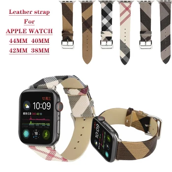 Pledas Modelio natūralios odos dirželis apple Watch band 44 mm 40MM, iWatch Series 5 4 3 2 42mm 38mm Apyrankę ant riešo watchband