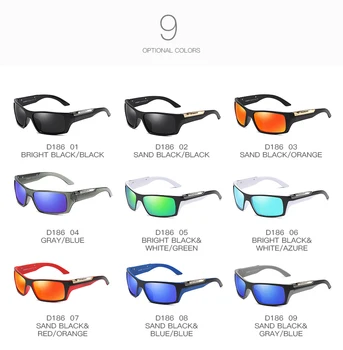 Poliarizuoti akiniai nuo saulės Veidrodėliai vyrų Retro Vairavimo žvejybos Juodu rėmu aikštėje, lauko sporto UV400 Prekės oculos de sol masculino
