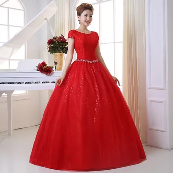Popodion kalnų krištolas Nuotakos Suknelė Raudona Vestuvių Suknelės 2020 Vestuvių Suknelė Nėrinių Suknelė Moteris WED90568