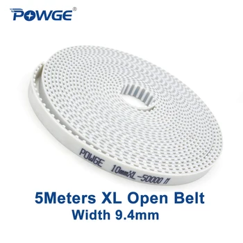 POWGE 5Meters Trapecijos XL laiko juosta XL-9.4 mm Plotis 9.4 mm Žingsnio 5.08 mm XL-037 atidaryti Sinchroninio diržas PU poliuretano plieno