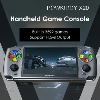 POWKIDDY X20 Originalus Nešiojamas Kišenėje Žaidimų Konsolės Built-in 3599 Vaizdo Žaidimus 
