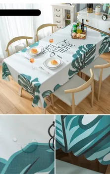Prabanga vandeniui anti-karšto aliejaus staltiesė plastiko lentelė apima Stačiakampio formos staltiesių Kavos stalo padas sofa plastikiniai kilimėliai, pagalvėlės