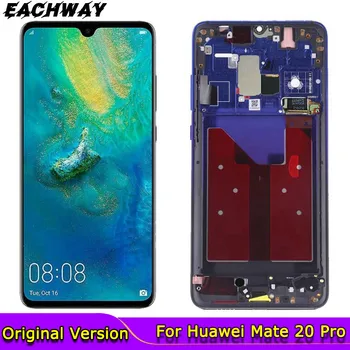 Pradinio Ekrano ir Huawei Mate 20 Pro LCD Ekranas Jutiklinis Ekranas Skaitmeninti mate20 Remontą Huawei Mate 20 LCD Mate20 Pro Ekraną