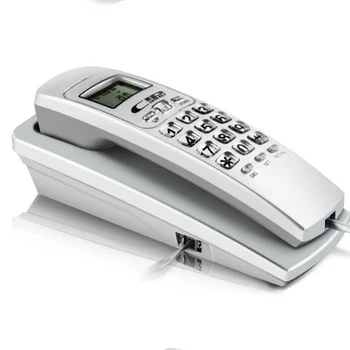Prie sienos tvirtinamas Fiksuotojo ryšio Telefono Corded Phone Fiksuotojo Namų, Viešbučio, Biuro mažo Pratęsimo Skambintojo ID Pakabinti Nešiojamas Mini Telefono