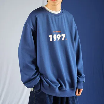 Privathinker 1997 Šiltu Vilnos Marškinėlius Negabaritinių Hoodies Vyrų 2020 M. Žiemos Tirštėti Palaidinės Korėjos Streetwear Puloveriai Hoodie