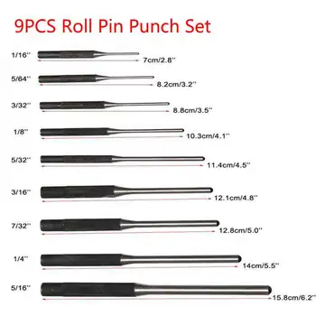 Profesinės Roll Pin Punch Nustatyti Mažas Dukart Susidūrė Su Minkštos Gumos Plaktuku Plaktuku Įrankių Rinkinys Ginklą Varžtas Sugauti Suristi Remonto Gun Care