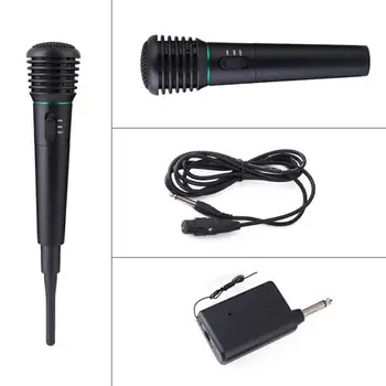 Profesionali Karaoke Handheld Microphone Laidinio Belaidžio Dinaminiai Mikrofonai Imtuvas Studija UHF Mic Už KTV Kalbos Stiprintuvai