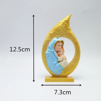 PRZY Formų 3D Katalikų Mergelės Marijos Jėzus Silikono Formos Minkštas Dervos Gipso Šokolado Žvakė Saldainiai Pelėsiai, Pelėsiai Silikono Guma