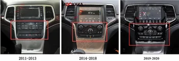 PX6 Android 9.0 Tesla Ekrano Automobilio Multimedia DVD Grotuvas Jeep Grand Cherokee 2010-2020 metų GPS Navigacijos Auto Stereo Galvos Vienetas