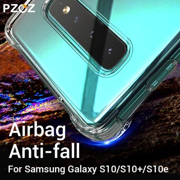 PZOZ Atveju, Samsung Galaxy S10 S8 S9 Plus S10e Note8 9 10+ A80 A90 Minkšto Silikono Prabanga Atveju 