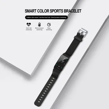 Q1plus BT Smart Laikrodžio Juosta Spalvotas Ekranas atsparus Vandeniui Sporto Smart Apyrankę Kraujo Spaudimas, Širdies ritmo Monitorius 