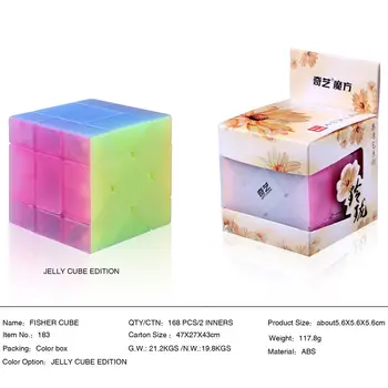 Qiyi Fisher Magic Cube Puzzle Dėlionės Magija Kubeliai Anksti Švietimo Žaislas Vaikams, Nauji Cube 2019 - Želė Spalva