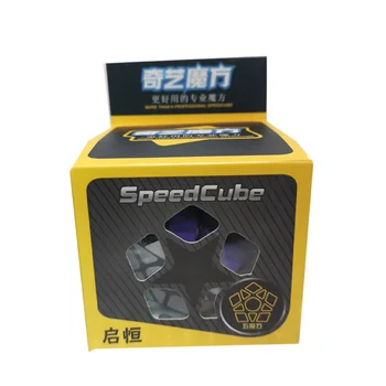 QIYI QiHeng 3X3 Megaminxeds Magic Cube Black Greitis Profesinės 12 Pusių Įspūdį Cubo Magico Švietimo Žaislai Vaikams Dovanų