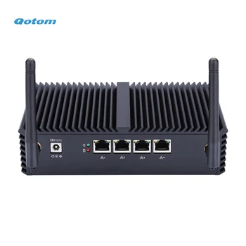 Qotom Belaidės Mini PC su 4 Gigabit ethernet NIC ir Core i3 i5 i7 Procesorius sukurti pažangių Firewall Router